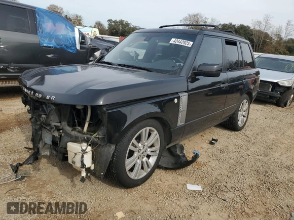 2010 Land Rover Range Rover HSE Lux with VIN SALMF1D48AA323932, listed as a Copart auction lot 42442925 with 184,894 mi miles and Salvage title. Bid and sale history available at DreamBid. Image 1.
