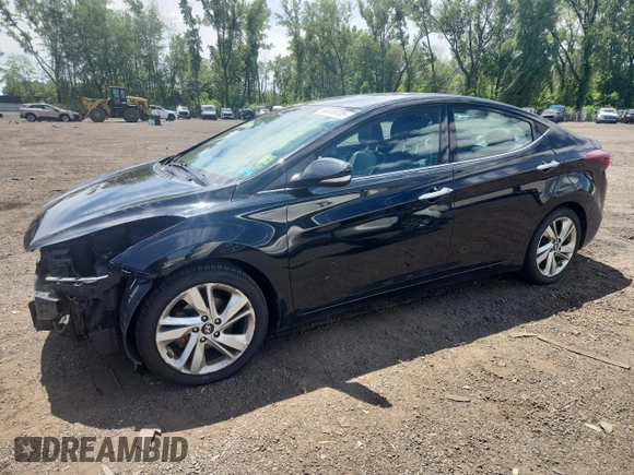 2015 Hyundai Elantra SE with VIN 5NPDH4AE2FH642419, listed as a Copart auction lot 64418735 with 109,503 mi miles and Salvage title. Bid and sale history available at DreamBid. Image 1.