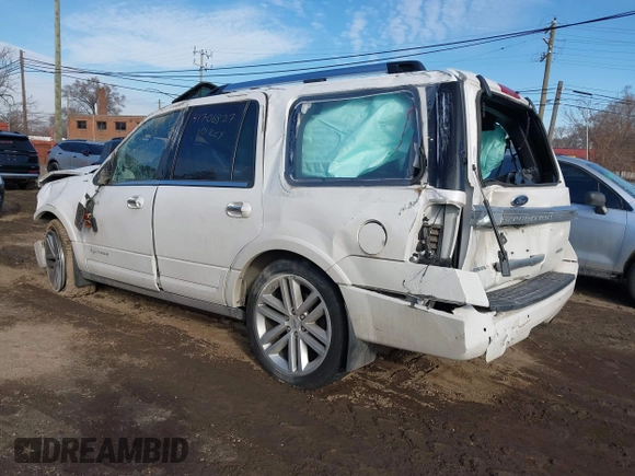 2016 Ford Expedition Platinum with VIN 1FMJU1MT1GEF10501, listed as a IAAI auction lot 41706827 with Not provided miles and . Bid and sale history available at DreamBid. Image 3.