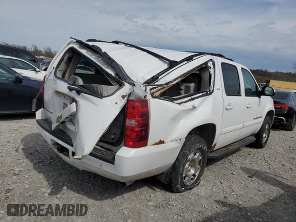 2007 Chevrolet Suburban LTZ with VIN 1GNFK16Y57R256445, listed as a Copart auction lot 50966135 with 0 mi miles and Salvage Title. Bid and sale history available at carsss.com. Image 3.