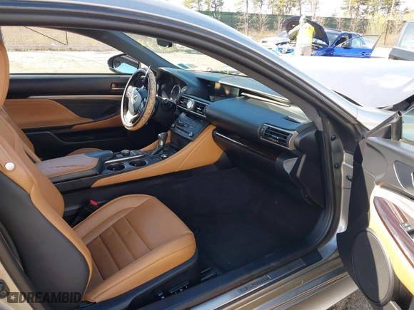 2017 Lexus RC with VIN JTHHA5BC4H5007275, listed as a IAAI auction lot 42032498 with 74,674 mi miles. Bid and sale history available at carsss.com. Image 5.