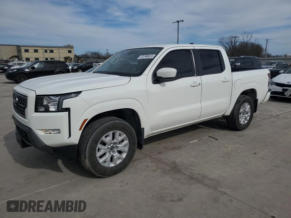 2022 Nissan Frontier SV with VIN 1N6ED1EKXNN675193, listed as a Copart auction lot 49190455 with 52,833 mi miles and Clean title. Bid and sale history available at DreamBid. Image 1.