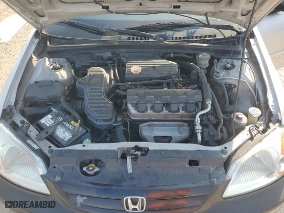 2002 Honda Civic LX with VIN 1HGES16522L056212, listed as a Copart auction lot 67927334 with 207,398 mi miles and Salvage Title. Bid and sale history available at carsss.com. Image 11.