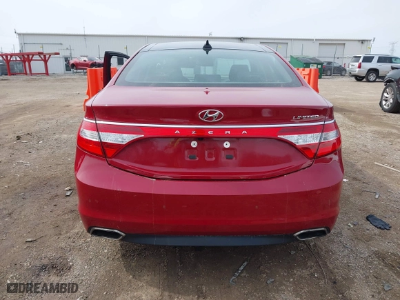 2016 Hyundai Azera Limited with VIN KMHFH4JG9GA555812, listed as a IAAI auction lot 41772140 with 103,027 mi miles. Bid and sale history available at carsss.com. Image 16.