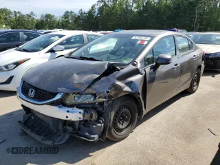 2013 Honda Civic LX с VIN 2HGFB2F50DH562275, выставлен на аукционе Copart как лот 57366155 с пробегом 156 522 миль миль и Списание • Salvage title. История ставок и продаж доступна на DreamBid. Изображение 1.