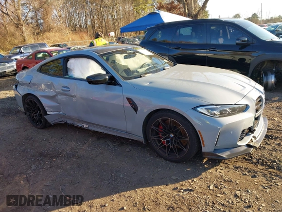 2024 BMW M4 Competition xDrive with VIN WBS43AZ02RCP63658, listed as a IAAI auction lot 41059014 with 10,863 mi miles. Bid and sale history available at carsss.com. Image 13.