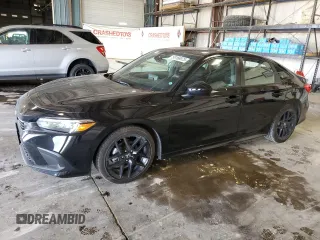 2023 Honda Civic Sport with VIN 2HGFE2F56PH519975, listed as a Copart auction lot 58168975 with 33,340 mi miles and Salvage title. Bid and sale history available at DreamBid. Image 1.