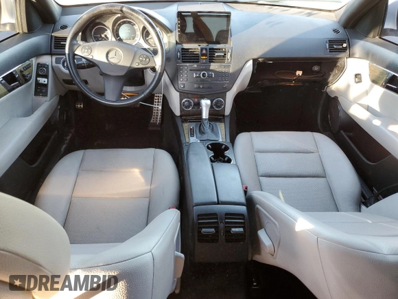 2009 Mercedes-Benz C 350 Sport with VIN WDDGF56X89R059164, listed as a Copart auction lot 86833644 with 142,298 mi miles and Salvage title. Bid and sale history available at DreamBid. Image 8.