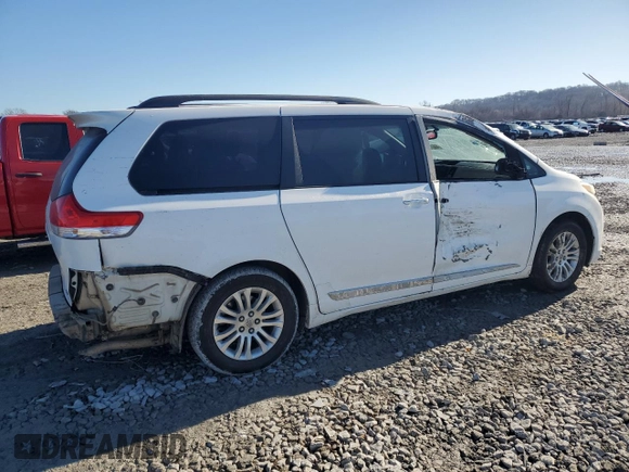 2012 Toyota Sienna XLE AAS with VIN 5TDYK3DC2CS243832, listed as a Copart auction lot 46677115 with 253,252 mi miles and Salvage Title. Bid and sale history available at DreamBid. Image 3.