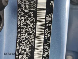 2007 Toyota Prius с VIN JTDKB20U277635241, выставлен на аукционе Copart как лот 47685915 с пробегом 273 385 миль миль и Чистый • Clean title. История ставок и продаж доступна на DreamBid. Изображение 12.
