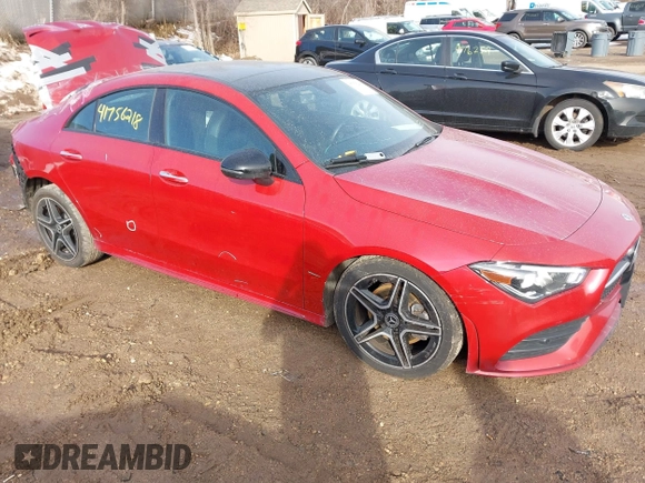 2022 Mercedes-Benz CLA 250 with VIN W1K5J4HB2NN272503, listed as a IAAI auction lot 41756218 with 45,477 mi miles and . Bid and sale history available at DreamBid. Image 1.