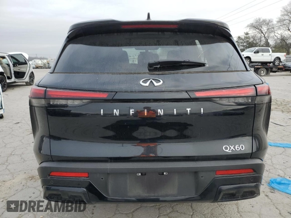 2024 Infiniti QX60 Luxe с VIN 5N1DL1FR5RC355788, выставлен на аукционе Copart как лот 44024865 с пробегом 17 375 миль миль и Списание • Salvage title. История ставок и продаж доступна на DreamBid. Изображение 6.