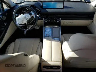 2022 Genesis GV80 Advanced Plus with VIN KMUHCESC4NU075604, listed as a Copart auction lot 81879594 with 34,330 mi miles and Salvage title. Bid and sale history available at DreamBid. Image 8.