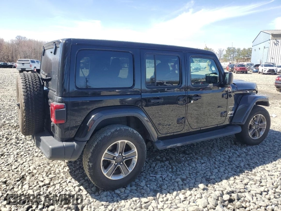 2021 Jeep Wrangler Unlimited Sahara z VIN 1C4HJXEN0MW521302, wystawiony jako Copart lot #49397615 z przebiegiem 24 539 mil mil oraz Szkoda całkowita • Salvage title. Historia ofert i sprzedaży dostępna na DreamBid. Obrazek 3.