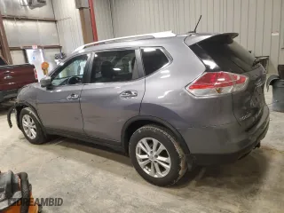 2016 Nissan Rogue S with VIN KNMAT2MV7GP593516, listed as a Copart auction lot 52002465 with 161,782 mi miles and Clean Title. Bid and sale history available at carsss.com. Image 2.