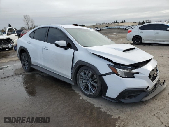 2022 Subaru WRX with VIN JF1VBAA65N9026224, listed as a Copart auction lot 46151245 with 17,930 mi miles and Salvage Title. Bid and sale history available at carsss.com. Image 4.
