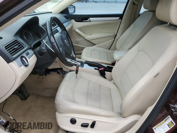 2013 Volkswagen Passat SE with VIN 1VWBP7A32DC087794, listed as a Copart auction lot 52509825 with 142,359 mi miles and Non repairable. Bid and sale history available at DreamBid. Image 7.
