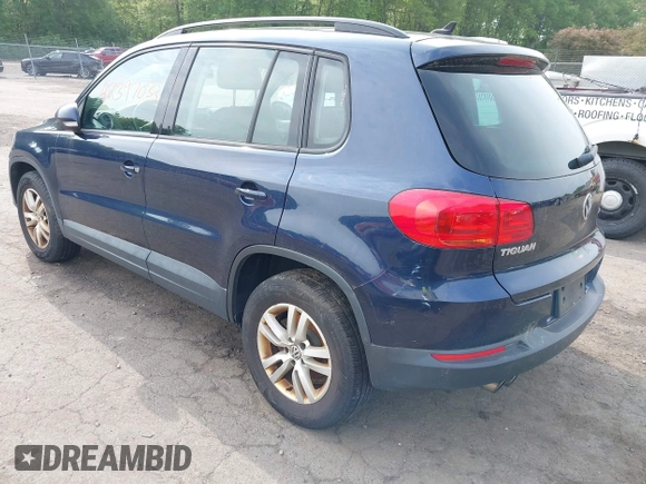 2015 Volkswagen Tiguan S z VIN WVGBV7AX8FW503114, wystawiony jako IAAI lot #42397033 z przebiegiem 200 658 mil mil oraz . Historia ofert i sprzedaży dostępna na DreamBid. Obrazek 3.