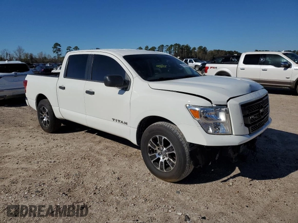 2022 Nissan Titan SV with VIN 1N6AA1EE7NN104391, listed as a Copart auction lot 87625165 with 51,341 mi miles and Salvage title. Bid and sale history available at DreamBid. Image 4.