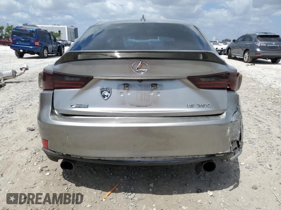 2015 Lexus IS 250 with VIN JTHBF1D20F5077891, listed as a Copart auction lot 53798835 with 126,813 mi miles and Salvage Title. Bid and sale history available at carsss.com. Image 6.