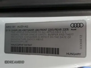 2015 Audi A3 Premium Plus z VIN WAUCCGFF4F1097647, wystawiony jako Copart lot #57966735 z przebiegiem 179 233 mil mil oraz Tytuł czysty. Historia ofert i sprzedaży dostępna na DreamBid. Obrazek 13.
