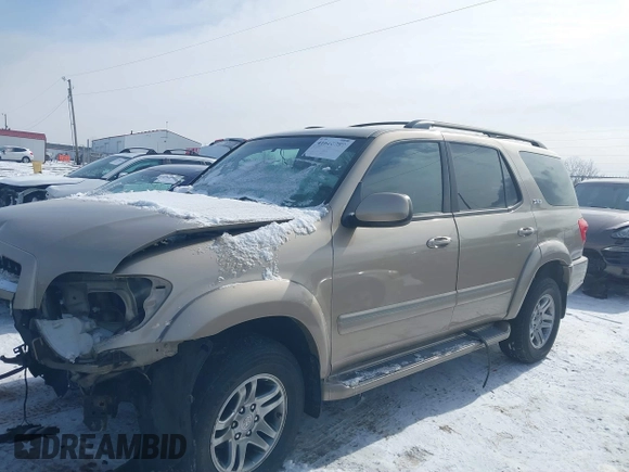 2006 Toyota Sequoia SR5 with VIN 5TDBT44A06S260270, listed as a IAAI auction lot 41610989 with 217,526 mi miles and . Bid and sale history available at DreamBid. Image 14.
