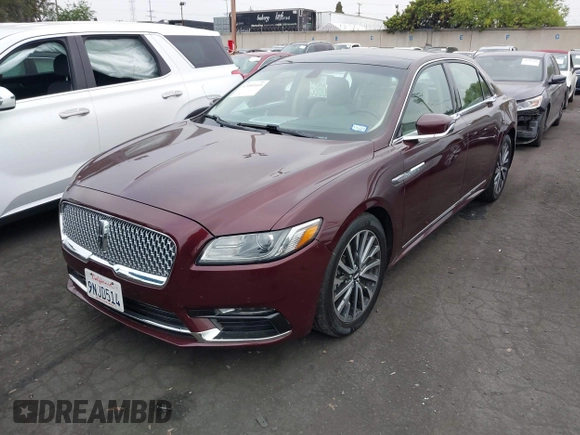 2017 Lincoln Continental Select with VIN 1LN6L9SK4H5618727, listed as a IAAI auction lot 42485169 with 55,734 mi miles and . Bid and sale history available at DreamBid. Image 23.