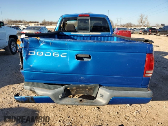 2001 Dodge Dakota with VIN 1B7FL26X61S137435, listed as a Copart auction lot 88527955 with 137,644 mi miles and Salvage Title. Bid and sale history available at carsss.com. Image 6.