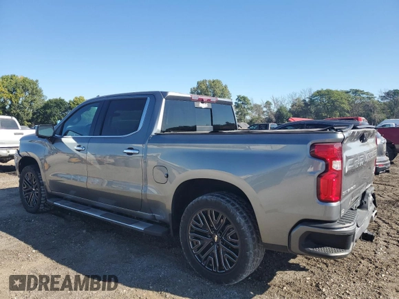 2020 Chevrolet Silverado 1500 High Country with VIN 3GCUYHEL3LG225718, listed as a Copart auction lot 70046254 with 51,594 mi miles and Salvage Title. Bid and sale history available at carsss.com. Image 2.