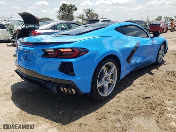 2021 Chevrolet Corvette 2LT with VIN 1G1YB2D41M5102091, listed as a Copart auction lot 67711383 with 7,503 mi miles. Bid and sale history available at carsss.com. Image 3.