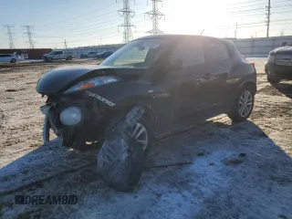 2013 Nissan Juke SV z VIN JN8AF5MV1DT230418, wystawiony jako Copart lot #46553025 z przebiegiem 142 778 mil mil oraz Szkoda całkowita • Salvage title. Historia ofert i sprzedaży dostępna na DreamBid. Obrazek 1.