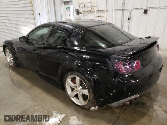 2005 Mazda RX-8 with VIN JM1FE173750144105, listed as a Copart auction lot 83917654 with 69,100 mi miles and Salvage Title. Bid and sale history available at DreamBid. Image 2.