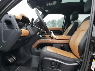 2023 Land Rover Defender X with VIN SALEXEEU8P2111784, listed as a Copart auction lot 49658795 with 25,844 mi miles and Salvage title. Bid and sale history available at DreamBid. Image 7.