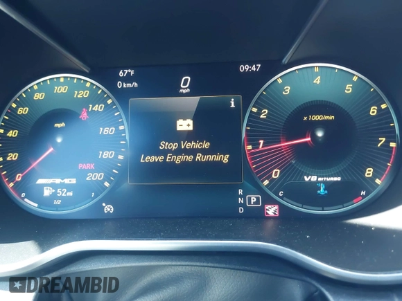 2019 Mercedes-Benz C 63 S AMG with VIN WDDWJ8HBXKF845181, listed as a IAAI auction lot 42147743 with 39,430 mi miles and . Bid and sale history available at DreamBid. Image 7.