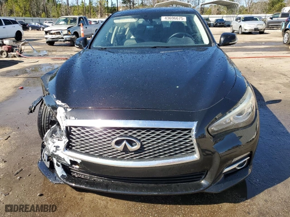 2017 Infiniti Q50 3.0t Premium with VIN JN1EV7AP5HM735138, listed as a Copart auction lot 43696675 with 107,317 mi miles and Salvage Title. Bid and sale history available at carsss.com. Image 5.