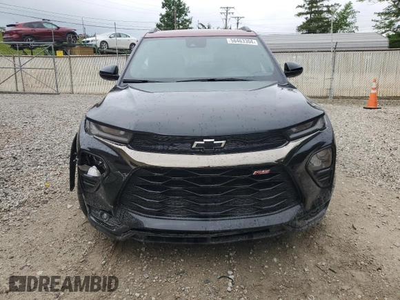 2021 Chevrolet TrailBlazer RS with VIN KL79MTSL8MB075248, listed as a Copart auction lot 56463304 with 29,304 mi miles and Salvage Title. Bid and sale history available at DreamBid. Image 5.