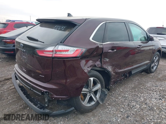 2024 Ford Edge SEL z VIN 2FMPK4J94RBA23897, wystawiony jako IAAI lot #41810930 z przebiegiem 7 110 mil mil oraz . Historia ofert i sprzedaży dostępna na DreamBid. Obrazek 4.