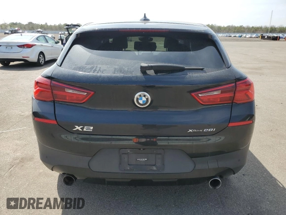 2018 BMW X2 xDrive28i with VIN WBXYJ5C36JEF79315, listed as a Copart auction lot 53993905 with 52,863 mi miles and Salvage Title. Bid and sale history available at carsss.com. Image 6.