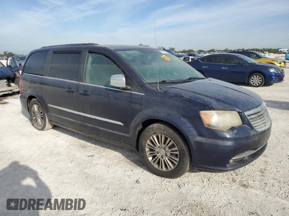 2013 Chrysler Town & Country Touring L with VIN 2C4RC1CG5DR560024, listed as a Copart auction lot 47665335 with Not Provided miles and Salvage Title. Bid and sale history available at DreamBid. Image 4.