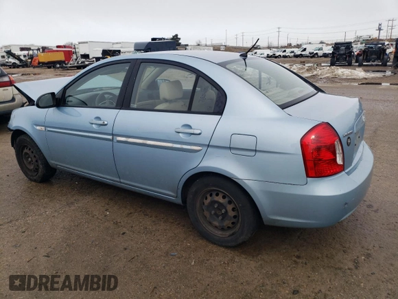 2007 Hyundai Accent GLS with VIN KMHCN46C77U110324, listed as a Copart auction lot 45515545 with 133,902 mi miles and Salvage Title. Bid and sale history available at carsss.com. Image 2.