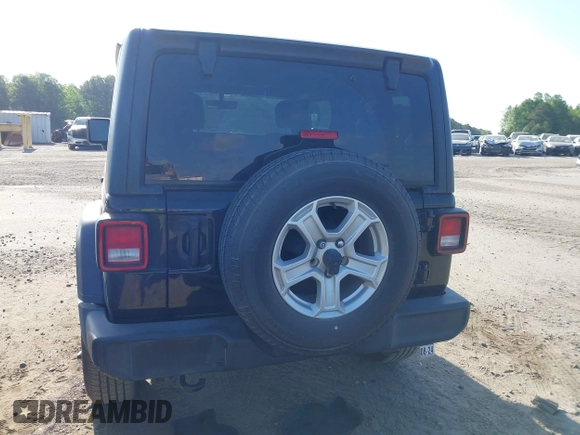 2021 Jeep Wrangler Sport S with VIN 1C4HJXAG6MW744998, listed as a IAAI auction lot 42170965 with 59,373 mi miles and . Bid and sale history available at DreamBid. Image 16.