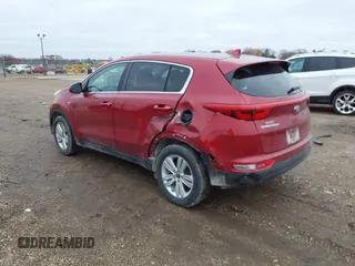 2017 Kia Sportage LX with VIN KNDPMCAC7H7153099, listed as a IAAI auction lot 40939155 with 133,394 mi miles and . Bid and sale history available at carsss.com. Image 3.