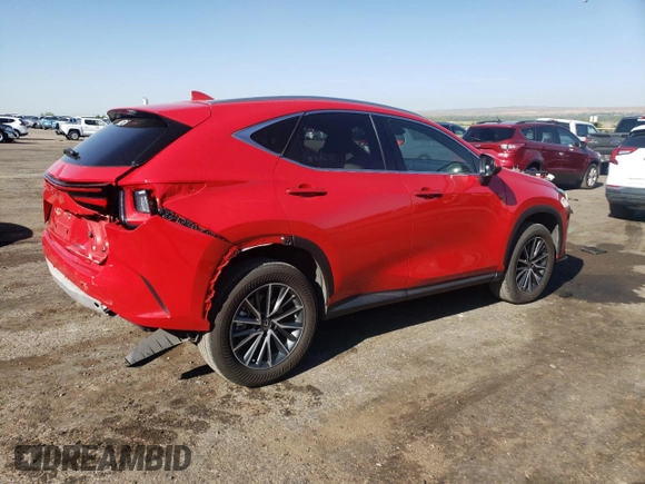 2023 Lexus NX 250 with VIN JTJADCAZXP2007217, listed as a Copart auction lot 60753065 with 35,698 mi miles and Salvage title. Bid and sale history available at DreamBid. Image 3.
