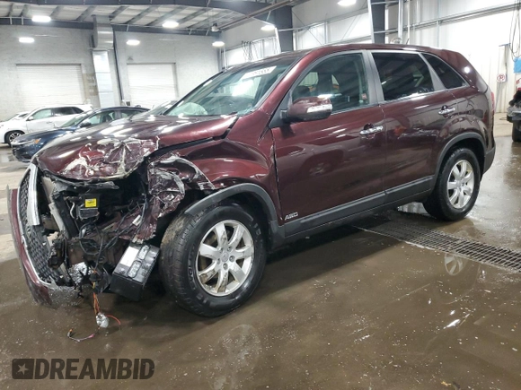 2013 Kia Sorento LX with VIN 5XYKTDA69DG397718, listed as a Copart auction lot 47361555 with 99,280 mi miles and Salvage Title. Bid and sale history available at carsss.com. Image 1.