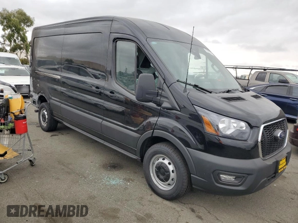 2024 Ford Transit Cargo with VIN 1FTBR1C86RKA98779, listed as a Copart auction lot 70473944 with 35 mi miles and Salvage Title. Bid and sale history available at DreamBid. Image 4.