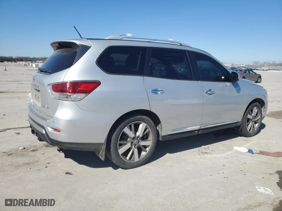2015 Nissan Pathfinder Platinum with VIN 5N1AR2MN0FC608647, listed as a Copart auction lot 47306115 with 147,247 mi miles and Clean Title. Bid and sale history available at carsss.com. Image 3.