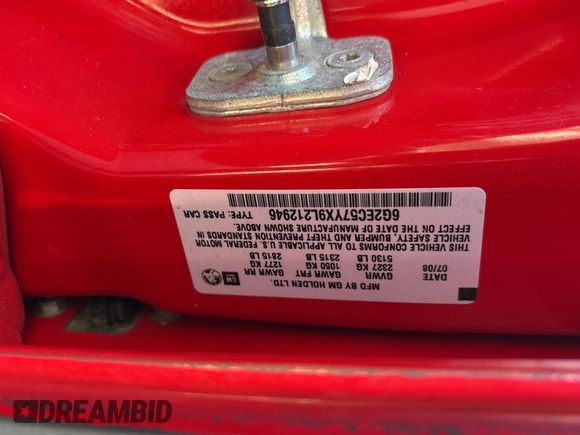 2009 Pontiac G8 GT with VIN 6G2EC57YX9L212946, listed as a Copart auction lot 47684105 with 139,221 mi miles and Clean Title. Bid and sale history available at DreamBid. Image 10.