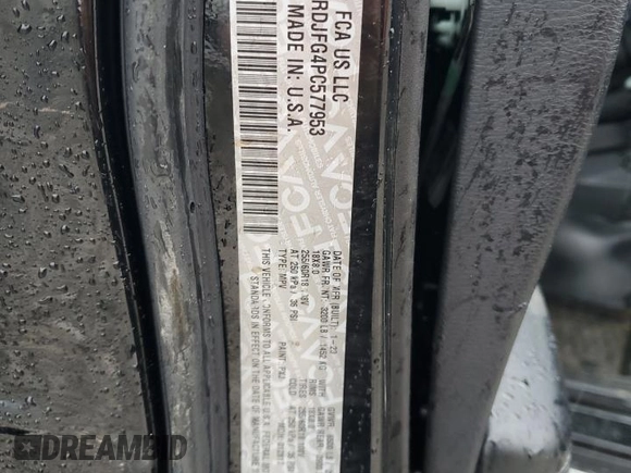 2023 Dodge Durango Pursuit с VIN 1C4RDJFG4PC577953, выставлен на аукционе Copart как лот 47594305 с пробегом 52 801 миль миль и На запчасти • Non repairable. История ставок и продаж доступна на DreamBid. Изображение 14.