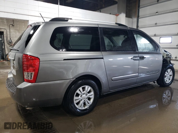 2011 Kia Sedona LX with VIN KNDMG4C76B6380846, listed as a Copart auction lot 50566955 with 106,148 mi miles and Salvage Title. Bid and sale history available at carsss.com. Image 3.