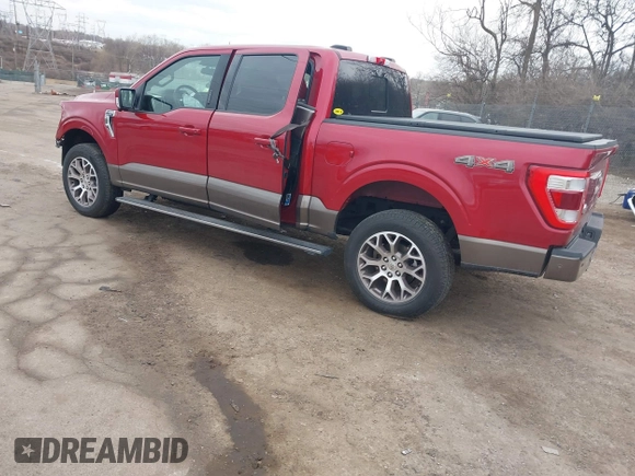 2022 Ford F-150 XL with VIN 1FTFW1E87NFC15893, listed as a IAAI auction lot 41673391 with 26,979 mi miles. Bid and sale history available at carsss.com. Image 3.